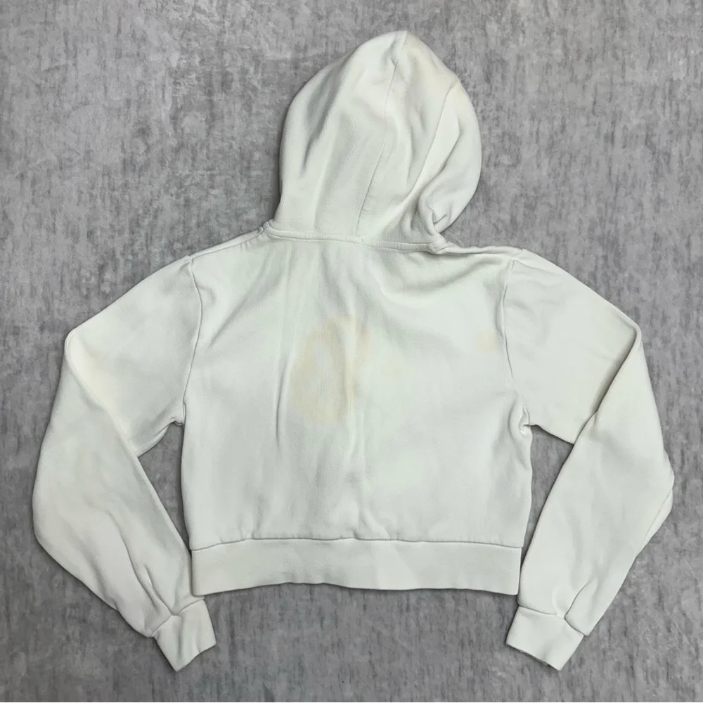 Brandy Melville John Galt Zip Up Hoodie - Cream - Picture 2 of 4